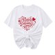 thumbnail image 1 of Camisetas de Manga Corta para Mujeres, Camiseta de Cuello Redondo Impresa de Moda, Primavera Y Verano Casual, 1 of 8