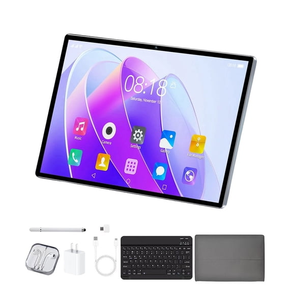 Tablet 2026 Newest Android 12 Tablet, 10 Inch Tablet,5G Wi-Fi Tablet Computer,2 In 1 Tablet with Keyboard, 256GB ROM 8GB RAM ,Octa-Core Processor,1920 * 1200 IPS,Bluetooth,GPS