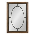 thumbnail image 3 of Kate and Laurel Silverthorne Traditional Wood and Metal Framed Wall Mirror, 24 x 35, Rustic Brown and Natural Iron, Chic Farmhouse Mirror for Wall, 3 of 8