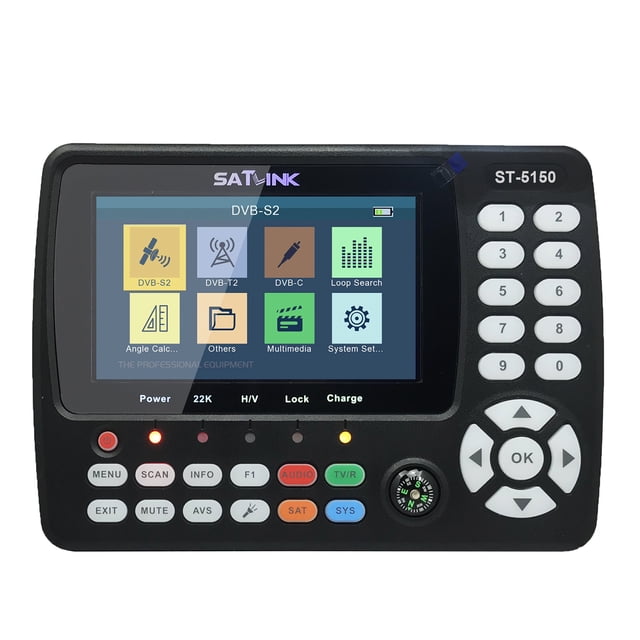 ST-5150 DVB-S2 / T2 / C COMBO HD Buscador de señal de TV por satélite Medidor de señal de mano digi Tomshoo Buscador de satélites