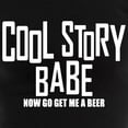 thumbnail image 3 of CafePress - Cool Story Babe Pajamas - Women's Short Sleeve Print T-Shirt and Pants Dark Cotton Pajama Set, 3 of 7