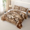 thumbnail image 3 of Homewish Vintage Labrador Retriever Quilt Full,Camo Dog Full Bedspread Sets,Brown,3pcs, 3 of 7