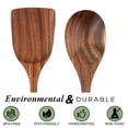 thumbnail image 3 of Jiarry Teak Wooden Kitchen Cookware Set, 2 Pieces, 3 of 5