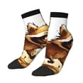 thumbnail image 3 of Salouo Autumn Raccoon In Forest Pattern Unisex Middle Tube Socks,Middle-Finger Knee High Socks Over The Calf Tube Stocking Crew Stockings for Women and Men Tube Socks, 3 of 8