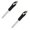 Black 2PCS, variant on Stainless Steels Pepper Seed Corer Remover, Kitchen Corer Tool with Ergonomic Handle, Stainless Steel Core Deseeder with Serrated Slice, Easy for Seed Remover or Slice off Vegetables Tops