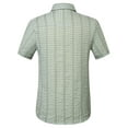 thumbnail image 2 of SSLR Mens Casual Button Down Shirts Short Sleeve Dress Shirts Striped Plaid Shirts, 2 of 8