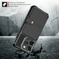 thumbnail image 2 of Slim Hard PC Case Compatible with iPhone 15 Pro Max, PU Leather Card Holder Back Case Kickstand Shock-absorbing Car Magnetic Case Cover Designed for iPhone 15 Pro Max, Black, 2 of 7