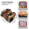 thumbnail image 3 of Dog Insulated Double Layered Lunch Bag with Two Compartments, Large Capacity, Hand Carry, 7.1x11.4x16.1 Inches, 3 of 6
