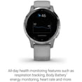 thumbnail image 4 of Open Box Garmin GPS Smartwatch vivoactive 4S Silver Gray, 4 of 7