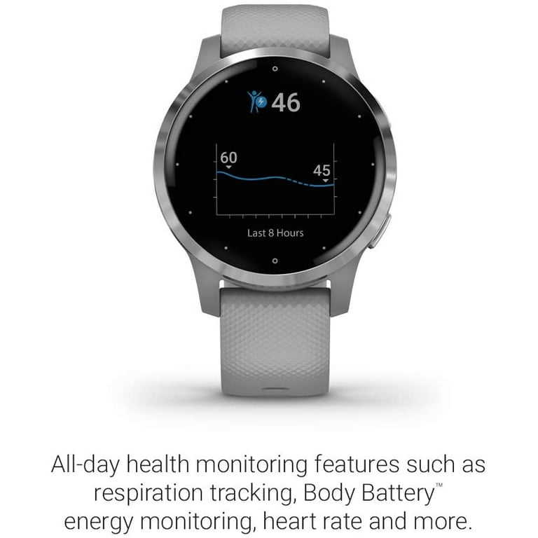 Open Box Garmin vívoactive® 4S Silver Stainless Steel Bezel