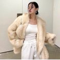 thumbnail image 5 of Nuevo Abrigo de piel de imitación Fuax grueso de otoño e invierno, chaqueta de piel integrada de longitud media, chaqueta de piel amigable para mujer, 5 of 5