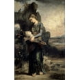thumbnail image 2 of Moreau, Gustave 22x32 Black Ornate Wood Framed with Double Matting Museum Art Print Titled - Orpheus, 2 of 4