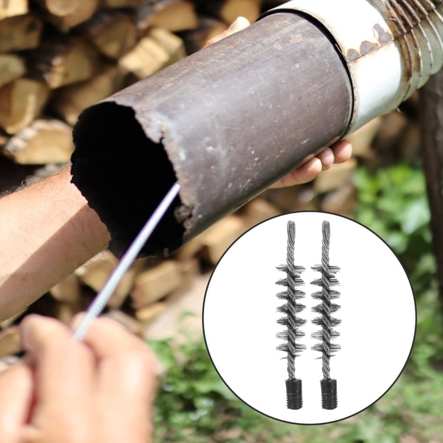 FUTUREORYY 2Pcs Multi-function Cleaning Brush Steel Wire for Chimney Maintenance