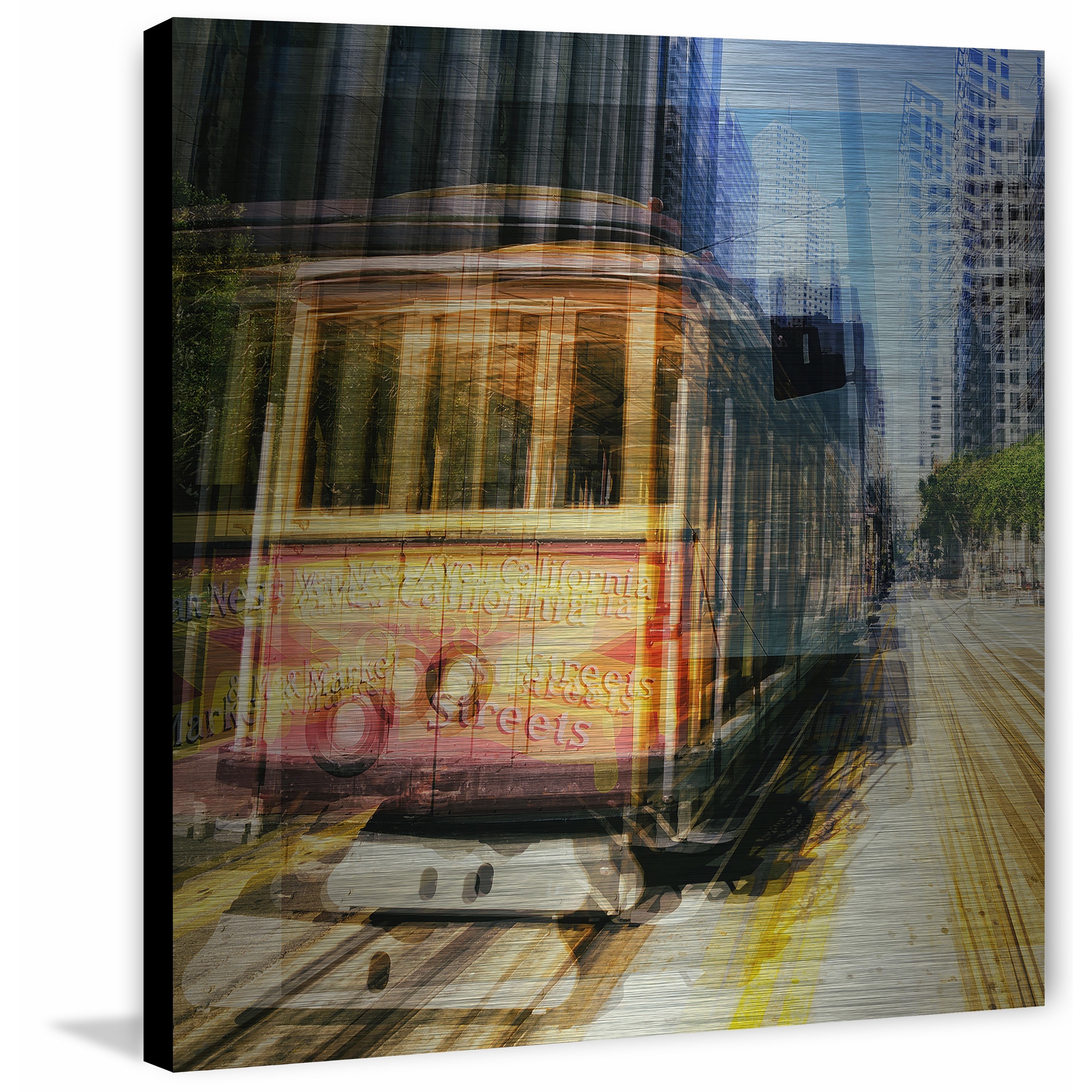 "In Flux" Painting Print on Brushed Aluminum