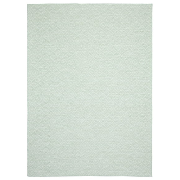 Veranda Tapis en Polypropylène Menthe Diamant 6 Pieds7 Pouces x 9 Pieds6 Pouces