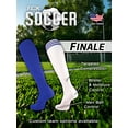 thumbnail image 2 of Elite Finale 3 Stripe Soccer Socks (White/Columbia Blue, Large), 2 of 2