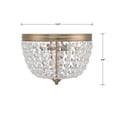 thumbnail image 5 of Crystorama Lighting Nola 2 Light Vibrant Gold Ceiling Mount - 11.5"W x 8.5"H, 5 of 10