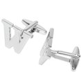 thumbnail image 3 of BodyJ4You 2PC Cufflinks Personalized Initials Letter W Men's Button Shirt Business Gift, 3 of 6