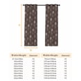 thumbnail image 6 of Brown Daisy Blackout Curtains for Bedroom, Modern Farmhouse Chrysanthemum Floral Thermal Insulated Kitchen Drapes with Grommets, Light Blocking Window Treatment, 2 Panels 52" x 96", 6 of 7