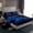 Blue Black, variant on jejeloiu Gold Rose Twin 3-Piece Reversible Teen Valentine Luxury Floral Sheet Set