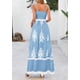 thumbnail image 2 of Vestido PRETTYGARDEN de Verano Floral con Tirantes Finos Maxi XXL, 2 of 8