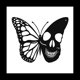 thumbnail image 1 of Calavera Mariposa Metal Arte de la Pared DecoracióN Placas para Colgar en la Pared Adorno Escultura de Pared de Hierro para Interior Al Aire Libre Hogar B, 1 of 7