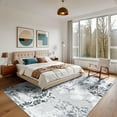thumbnail image 2 of Ultrug Modern Abstract Rugs Vintage Area Rug Soft Indoor Carpet for Bedroom Living Room Home Decor,5'x7',Light Gray, 2 of 7