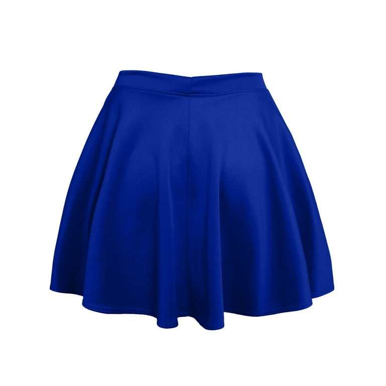Royal blue skirt elastic waist top