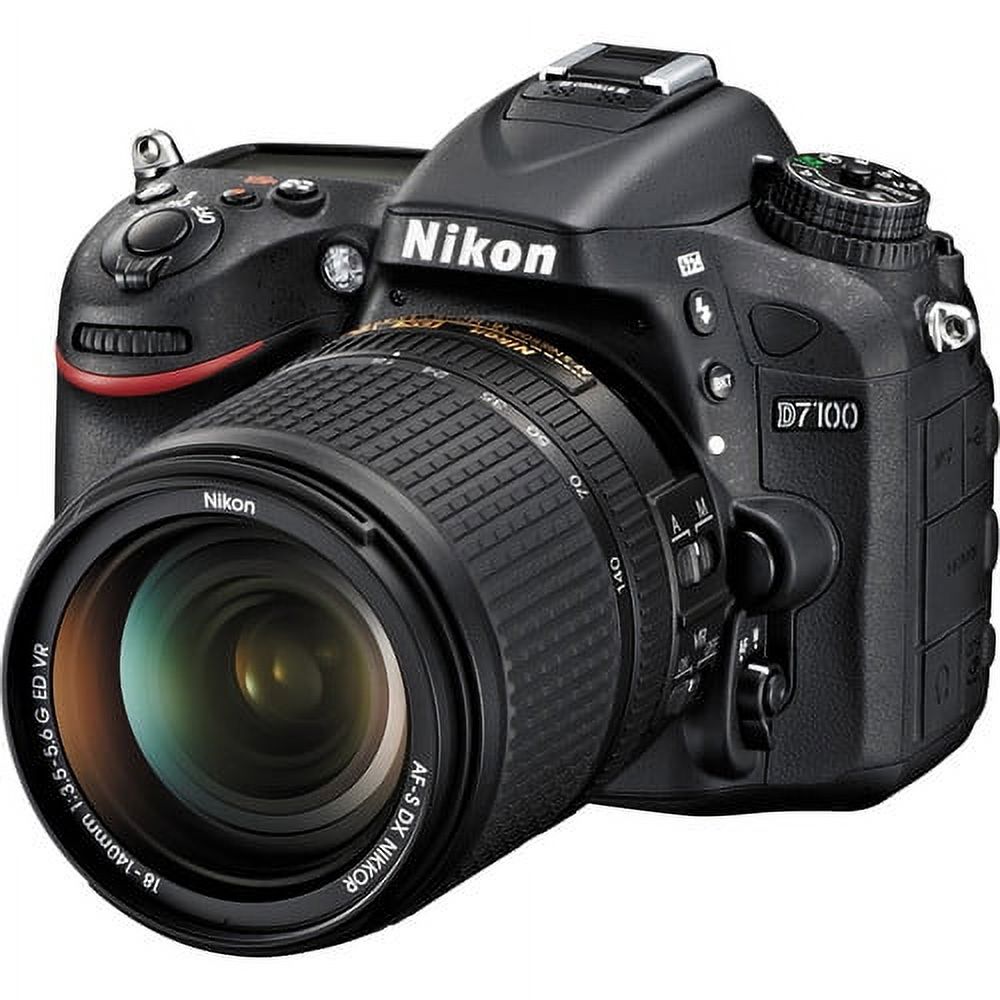 Nikon D7100 Digital SLR Camera + 18-140mm VR + 40mm 2.8G Lens + 64GB -4 Lens Kit - image 2 of 11