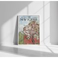 The New Yorker Spring Blossom Red Barn Magazine Cover Poster, Magazine ...