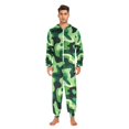 thumbnail image 3 of FORMRS Onesies Pajama for Adults Unisex Hoodie Winter Jumpsuit One Piece Sleepwear, Sizes S-2XL, Green Camouflage Pattern, 3 of 7