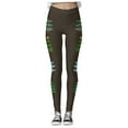 thumbnail image 2 of MKLEKYY Pantalones deportivos para mujer, leggings con estampado navideño para mujer, leggings de ejercicio para fitness, pantalones de yoga 2573, 2 of 4