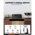 thumbnail image 4 of Moukey Stereo Receiver 300W 2 Channel Bluetooth Home Theater Amplifier with FM Radio, MP3/USB/SD Readers, 2 Mic Input, 4 of 6