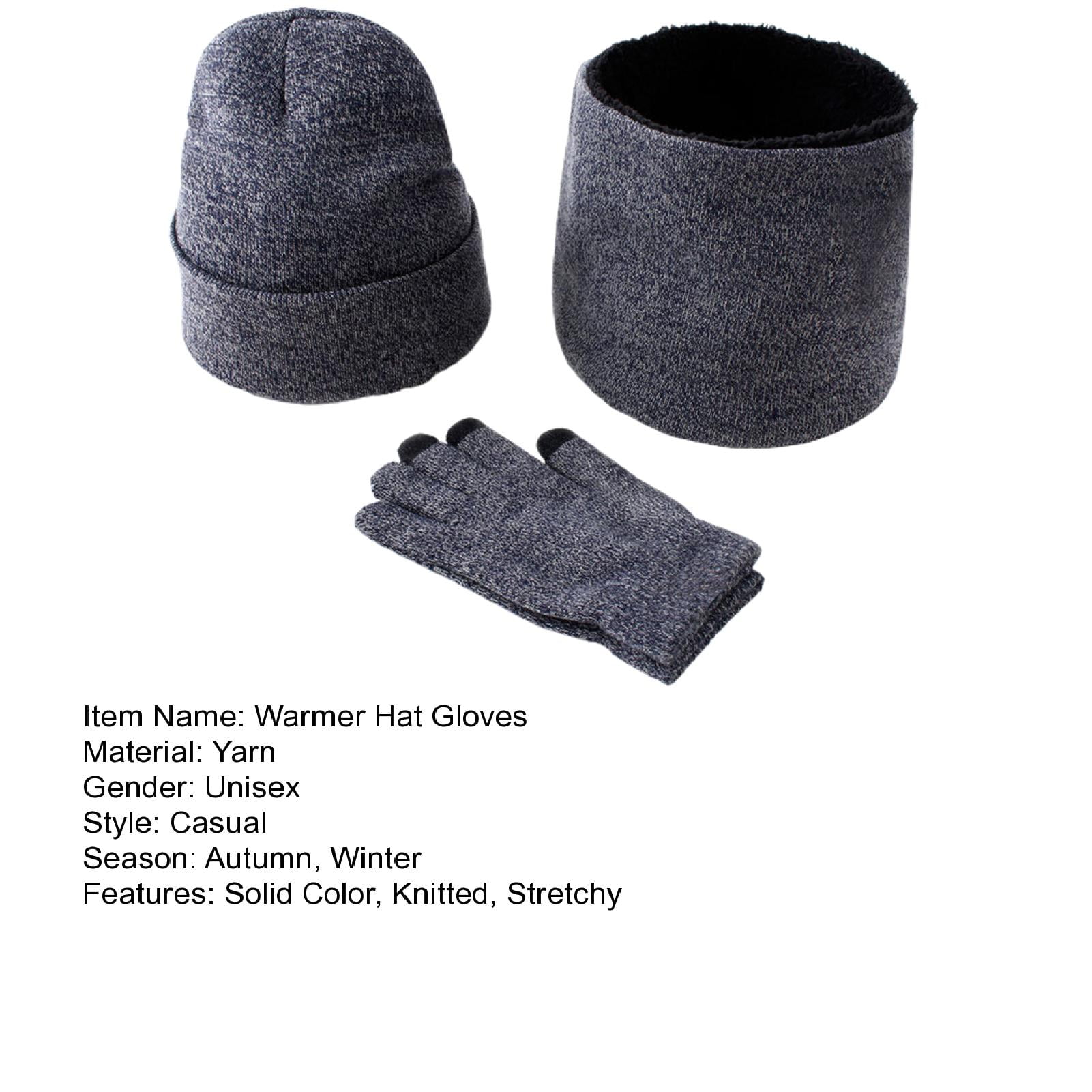 Mens Winter Hats Scarves And Gloves Set: Warm Knit Hat, Scarf & Fleece Lined Gloves From Ddmyday, $42.68