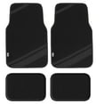 thumbnail image 1 of FH Group Carpet Liners Car Floor Mats with Faux Leather Stripes - Full Set, 1 of 6