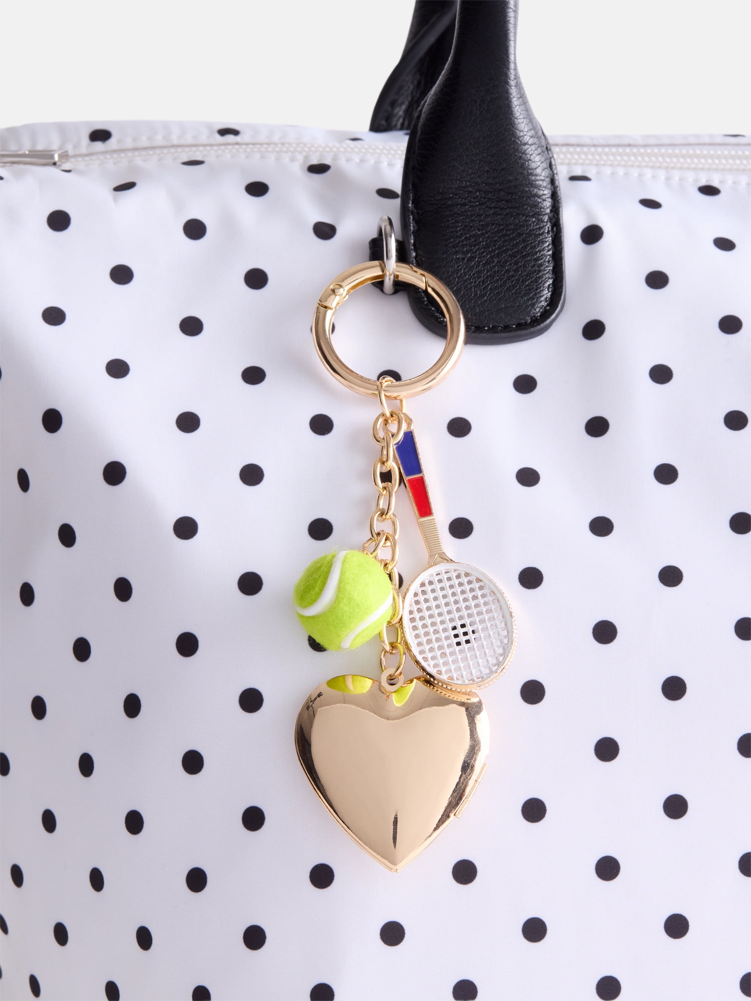 No Boundaries Women's Tennis Bag Charms, Gold Tone