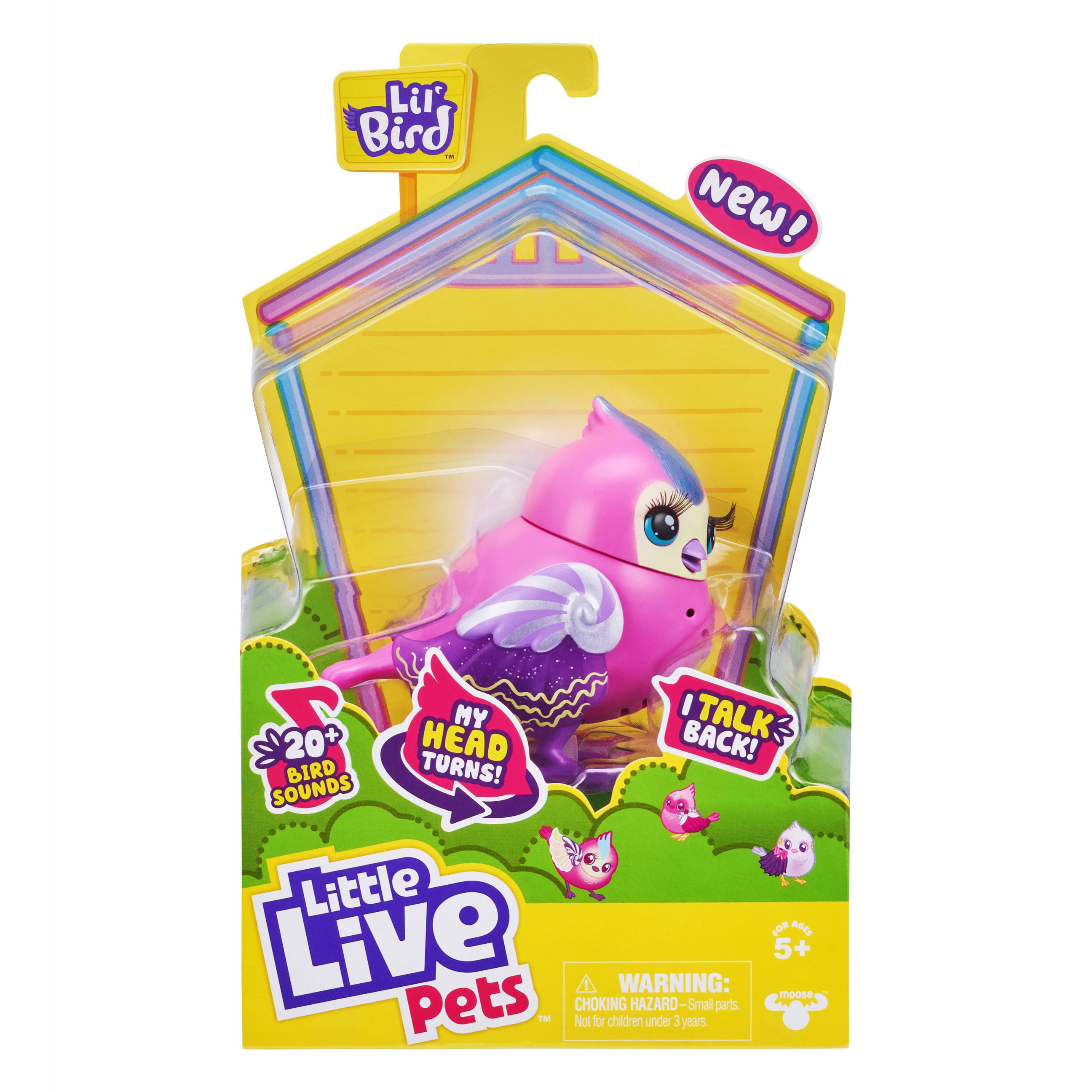 Little Live Pets Lil Bird Candi Sweet with Movement Sound and Repeat Gift 