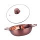 thumbnail image 3 of Olla caliente dividida de acero inoxidable, compatible con utensilios de cocina Shabu Shabu oro rosa, 3 of 9