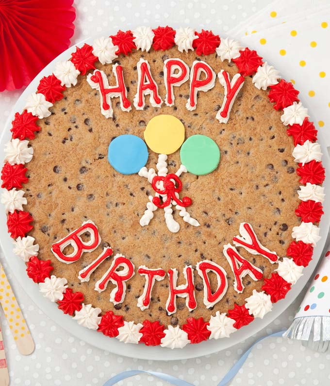From You Flowers Happy Birthday Cookie Cake