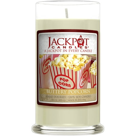 Buttery Popcorn Candle with Ring Inside (Surprise Jewelry Valued at $15 to $5,000) Ring Size (The Best Jewelry Candles)