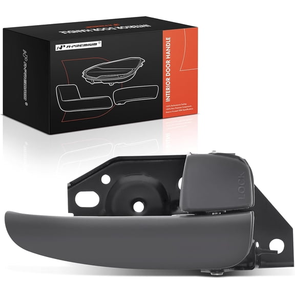 A-Premium Rear Right Passenger Side Interior Door Handle Compatible with Hyundai Sonata 2002 2003 2004 2005, Gray, Replace# 826203D000TI