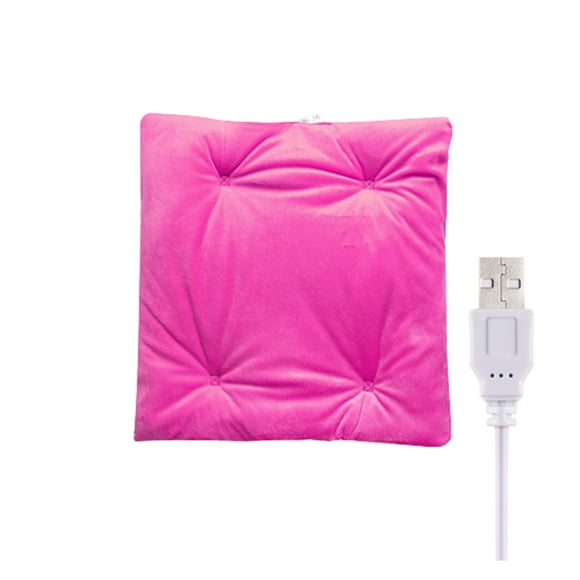 Electric Heating Cushion Professional Warming Device Body Warmer Mat Home Office USB Heated Seat Pad Sitting Pads Accessory Rose red