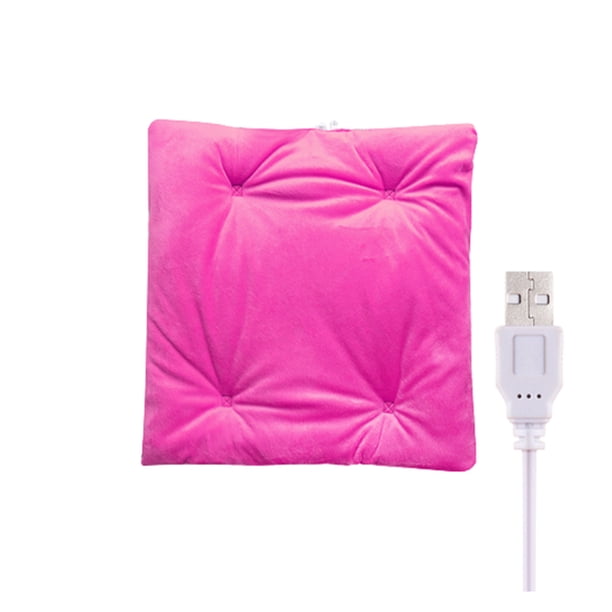Billuyoard Cojín de calefacción eléctrica, alfombrilla calentadora de cuerpo profesional, almohadilla de asiento calefactable para el hogar y la Oficina, Decoración del hogar Rosa roja Billuyoard HA071455-03