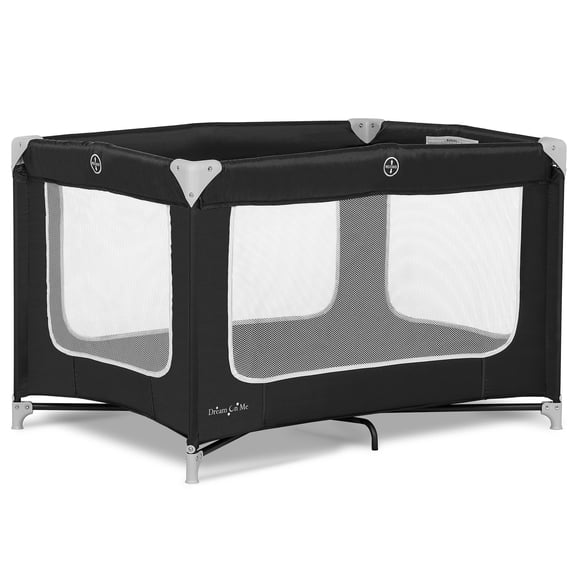 Dream On Me Zodiak Portable Playard with Carry Bag & Shoulder Strap, Black