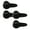 Black(4), variant on 4Pcs 1/4 Cup Scoop - Korean Short Handle Measuring Spoons, Scale Design Coffee Measure Spoon, Food-Grade Plastic Scoop for Dry & Liquid Ingredients (Red+White)