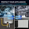thumbnail image 5 of iSpring EDV2 Whole House Super Water Descaler, 10 Times More Powerful Alternative Electronic Salt-Free Hard Water Conditioner, Alloy Construction, Reduces Limescale, Prevents Deposits Build-up, 5 of 7