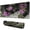 Black Background Flowers-7, variant on Delightful Garden Flowers Mouse Mat - Soft, Cute Design, Non-Slip Rubber Base, Easy Glide, Splash Resistant, Personalized & Portable, Ideal for All Computer Types, 31.5x11.8 Inch