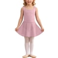 thumbnail image 3 of Bovxnpu Girls Dresses Summer Outfits Solid Sleeveless Tank Dance Practice Leotard Sundress, 3 of 8