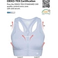 thumbnail image 3 of TEMOGU-High Impact Zip Front Sports Bra Mesh Racerback Workout High Support Sports Bras for Women Large Breasts, 3 of 4