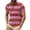 Pink, variant on Mens T-Shirts Collared Performance Blue Casual Polos Moisture Wicking Summer Stripe Mens Tshirts M